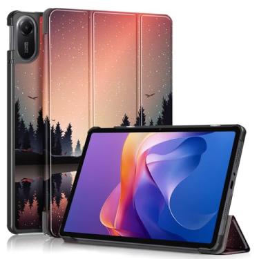 Imagem de Gylint Capa para Xiaomi Redmi Pad 2 11 polegadas 2025, capa dobrável de couro PU ultrafina com suporte para Xiaomi Redmi Pad 2 Dusk