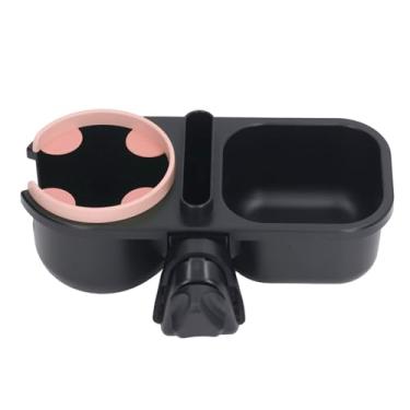 Imagem de KIMISS 3 Em 1 Carrinho de bebê Porta -copo Com Suporte para Telefone e Bandeja de Lanches - 360 ° Rotativo Holder de Bebida Impede o Deslizamento Ajuste Universal para Carrinhos, Cadeiras de Rodas,