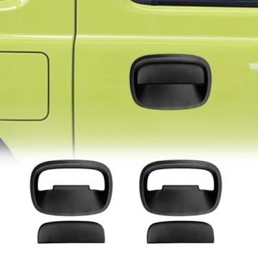 Imagem de Maçaneta frontal abajur tampa de luz traseira capa de espelho retrovisor compatível com Jimny JB64 JB74 2018+ kit de carroceria acessórios para carro (maçaneta da porta da frente)
