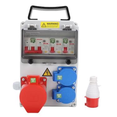 Imagem de FTVOGUE Caixa de Soquete Industrial à Prova de água Portátil Caixa de Partida Elétrica Portátil para o Canteiro de Obras de Oficina para Equipamentos de Alta Potência