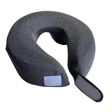 Imagem de Fenteer Travesseiro de rosto para baixo, almofada de rosto para dormir, cama de massagem confortável, apoio de cabeça e pescoço para viagens, avião, mesa de