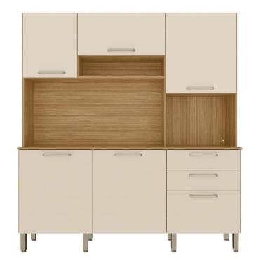 Imagem de Armário De Cozinha Compacta 180cm Turim Plus Freijó-soft Z06 - Mpozenato