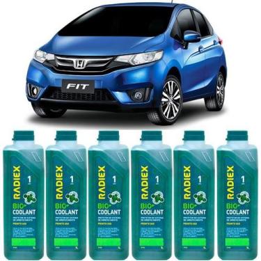 Imagem de Kit aditivo radiador bio coolant pronto para uso verde - honda fit - r