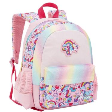Imagem de Mochila Costas 13 Juvenil Unicórnio Esporte Panda - Rosa
