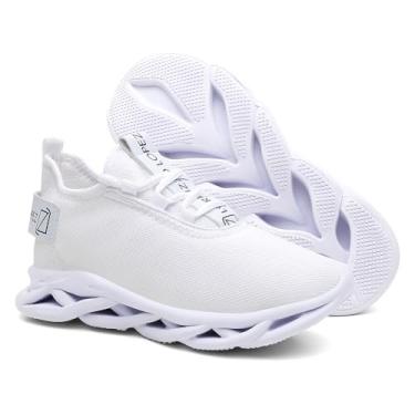 Imagem de Tênis Esportivo Masculino Academia e Caminhada Envio Já (Branco, BR, Adulto, Numérico, 43)