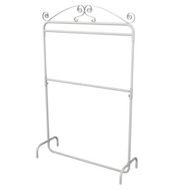 Imagem de Arara Dupla Desfile Vintage 1,00m Para equipar sua loja ou seu closet (BRANCA)