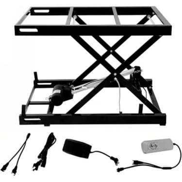 Imagem de Mesa Elevatória Elétrica Dc24v Mesa Elevatória De Atuador Linear De Alta Carga Com Controlador Manual E Adaptador De Energia, C