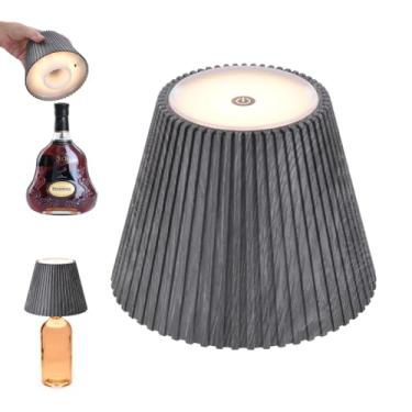 Imagem de WILIT Abajur de garrafa sem fio para candeeiros de mesa, lâmpadas de toque de brilho de 3 níveis para mesa de cabeceira, lâmpada recarregável sem fio para quarto, luz de garrafa de restaurante