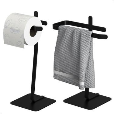 Imagem de Porta Papel Higiênico de Chão e Porta Toalha Lavabo Oslo.S - HomeFull,