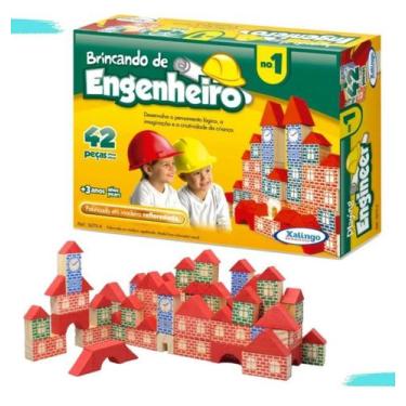 Imagem de Blocos de Montar - Brincando de Engenheiro 42 peças - Xalingo