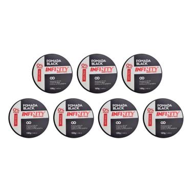 Imagem de Pomada Capilar Infinity Black 160G - Kit Com 7Un