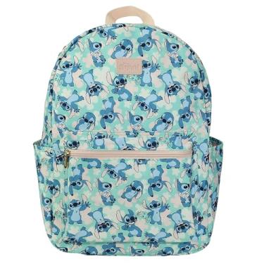 Imagem de Mochila de viagem adulto de nylon 41,9 cm com estampa total da Disney's Stitch