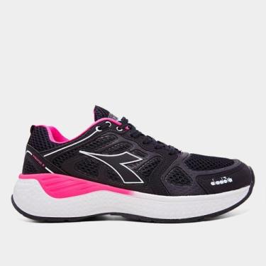 Imagem de Tênis Diadora Stratus II Feminino, Preto, Pink, 34