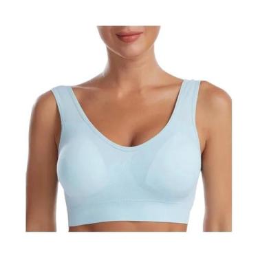 Imagem de Top Cropped Bralette Sem Costura, Sem Aro, Confortável, Acolchoado E R