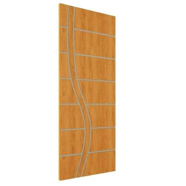 Imagem de Kit 4 Portas De Madeira Frisada U.v 210cm X 80cm - R70ss Cerejeira