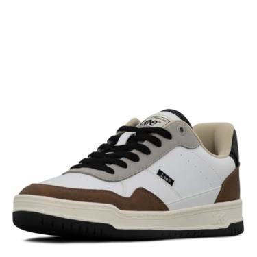 Imagem de Lee Tênis masculino Marcus, Branco/Cimento/Marrom Britânico, 38