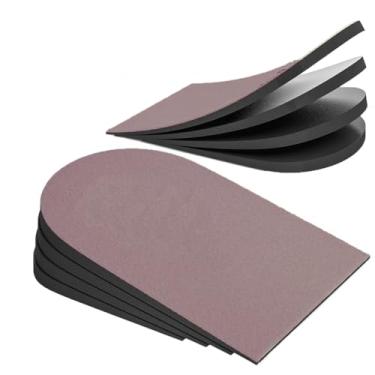 Imagem de Mcvcoyh Palmilha acolchoada com ajuste de altura para elevação do calcanhar, elevadores invisíveis para dor no calcanhar e discrepâncias no comprimento da perna, protetores de calcanhar, suporte de