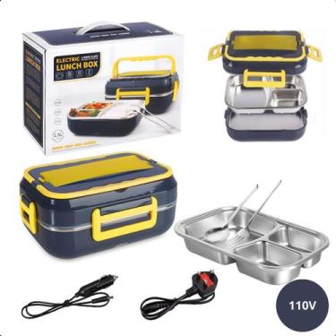 Imagem de Marmita Elétrica 12V/24V 110V/220V Bivolt Inox Casa e Veículo - FAZA