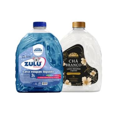 Imagem de Kit Lava Roupas Coala e Zulu | Dupla de Perfumes | Chá Branco 3L + Perfumes 3L
