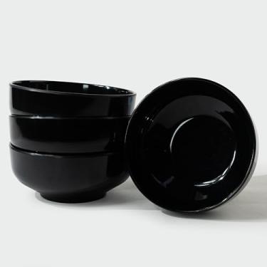 Imagem de ONEderful Conjunto de tigelas de 4 peças, adequado para 4 pessoas, tigelas de cereais de 540 ml, tigela de sopa para cozinha, batatas fritas, frutas, salada, macarrão, ramen, adequado para inauguração