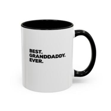 Imagem de Caneca de café Granddaddy – Presente de destaque engraçado para vovô, copo de cerâmica novidade - Ideia de presente de aniversário e Natal (preta, 325 ml)
