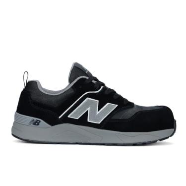 Imagem de New Balance Tênis masculino Wide Elite Lite Electrical Hazard Medium Composite Toe, Industrial Work Shoe Leve e Antiderrapante, Preto, cinza, 45