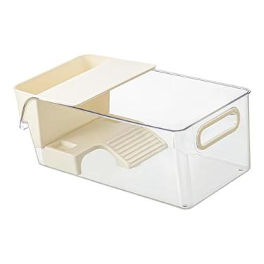 Imagem de Generic Tanque de tartarugas, habitat para répteis, PETG, área de reprodução, rampa para aquecimento, tartarugas, anfíbios com alça, acessórios fáceis de usar, L