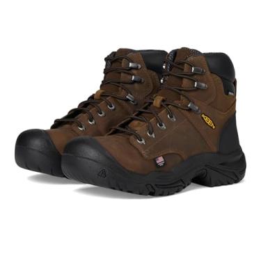 Imagem de KEEN Utility Bota masculina impermeável Mt Vernon II 15 cm (bico de aço), Terra-escuro/preto, 38