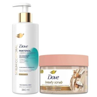 Imagem de Kit Dove Sabonete Esfoliante Beauty Scrub Coco + Sérum Corporal Panten