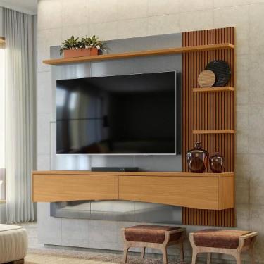 Imagem de Painel Para Tv Até 65 Polegadas Europa Cinza Perolizado Com Tauari - L