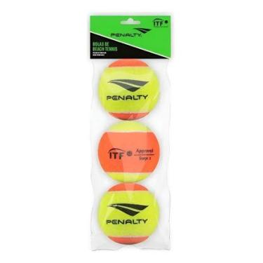 Imagem de Kit 3 Bolas De Beach Tennis Penalty Bolinhas Stage 2 Areia, Amarelo, L