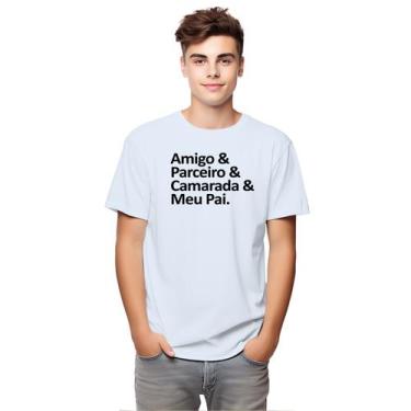 Imagem de Camiseta Amigo Parceiro Camarada Pai Personalizada Infantil - UseP4, B