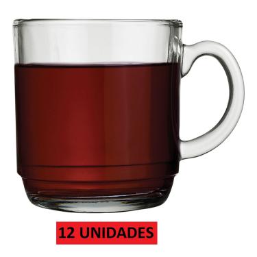Imagem de Conjunto de 12 Canecas de Vidro 300ml Aspen Nadir Figueiredo