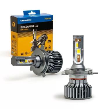 Imagem de Kit Lampada Led Tarponn Force 6000 Premium H4 - Tp-6136