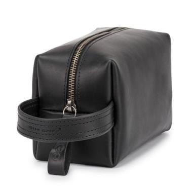 Imagem de Necessaire Executiva Estojo Organizador Para Viagem Couro Legítimo - E