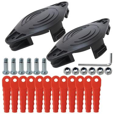 Imagem de XSPANDER AF-100 Cabeçote de lâminas de aparador de cordas adequado para Black Decker GH900, GH600, LSTE525, LST300, BESTA510, LCC340C, LST522, ST8600, ST7700, ST7000, ST6600, Weed Eater Lâmina de