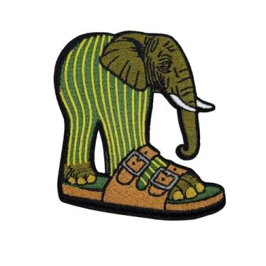 Imagem de Lembrancinha de 9,5 cm Lirili Larila elefante em um cacto meme italiano Brainrot bordado ferro em patch