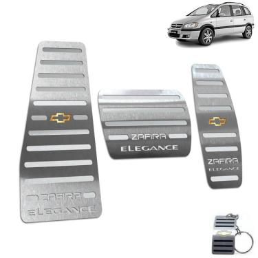 Imagem de Pedaleira Automátic Descanso Zafira Elegance 2005 2012 Prata