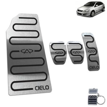 Imagem de Pedaleira + Descanso Chery Cielo Manual 2010 Até 2013 Preto