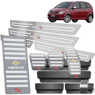 Imagem de Pedaleira Manual Soleira Descanso Prata Meriva SS 2005 2010