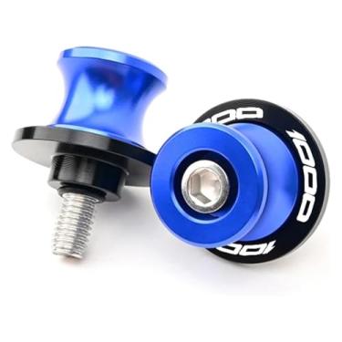 Imagem de BYYINGSUS Parafusos de 8 mm para motocicleta, bobinas de braço oscilante, parafusos de suporte deslizantes compatíveis com Z1000 Z 1000 Z1000SX 2016 2017 2018 2019 2020 (Z1000 azul)