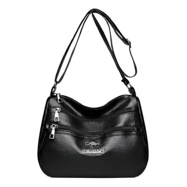 Imagem de Bolsa Transversal Feminina Preta – Bolsa Lateral Feminina Elegante, Ideal para Uso Diário, Casual e Ocasiões Especiais