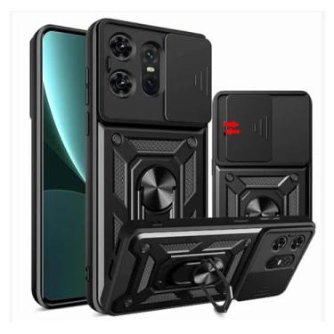 Imagem de Capa Capinha Case Compatível com Motorola Moto Edge 50 Pro Protetora Resistente Durável Anti Impacto Queda Choque Armor Armadura Militar (PRETO)