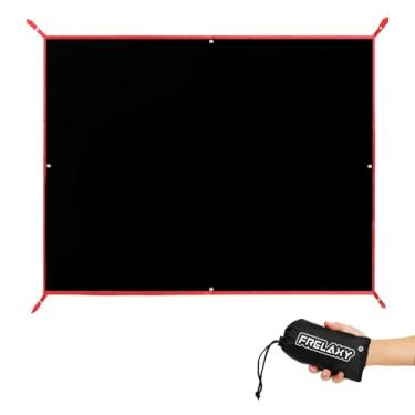 Imagem de Frelaxy Pegada de barraca, lona de acampamento impermeável, piso de barraca durável para elevar seu acampamento, caminhada, mochila, rede, experiência de praia