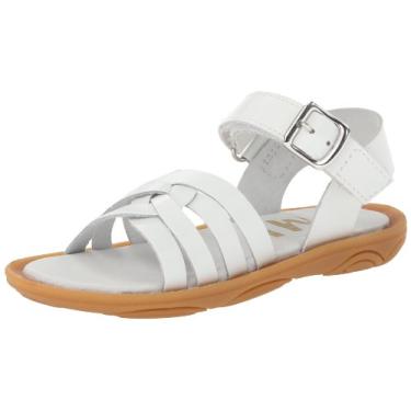 Imagem de umi Sandália Cora com tira no tornozelo (bebê/criança pequena/criança grande), Branco, 22 EU(6.5 M US Toddler)