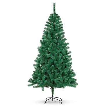 Imagem de Árvore de Natal Super 1,80m Pinheiro Luxo 850 Galhos, Cheia, Realista e com Base de Ferro Reforçada Decoração Natalina