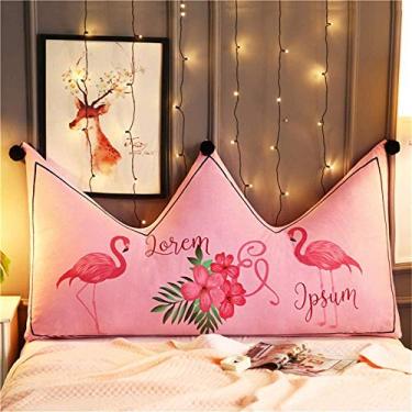 Imagem de RXBFD Cabeceira de cabeceira grande encosto estofado cabeceira leitura encosto simples posicionamento cabeceira almofada removível almofada de cabeça de cama F-90 x 60 (89 x 60 cm)