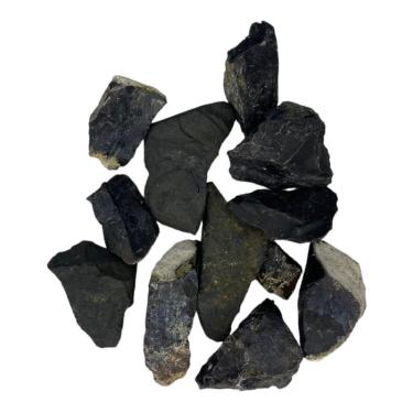 Imagem de Pedra Rolada Onix Preto 6 a 7 cm Pacote 200 gramas