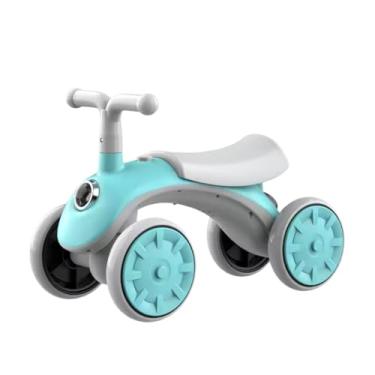 Imagem de Bicicleta de Equilibrio Scooter Kidino Motinha Infantil Bebe Sem Pedal Bike Azul Com Farol