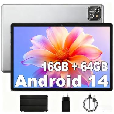 Imagem de Tablet MARVUE Pad, Android 14,Tela de 10.1 Polegadas, Com Capa Protetora, 16GB+64GB,Expansível até 1TB, Processador Octa-Core, GMS, Câmera Dupla 12MP + 5MP, Tela1280x800, Leve e Fino, Wifi 6